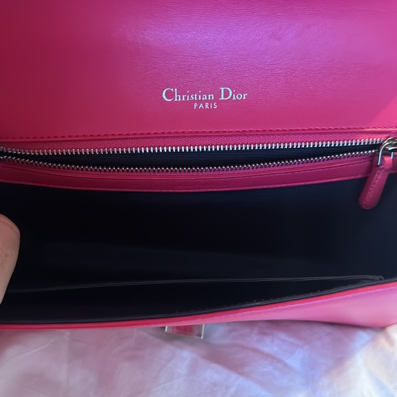 DIOR diorama in hot pink w/silver hardware - Picture 3 of 8